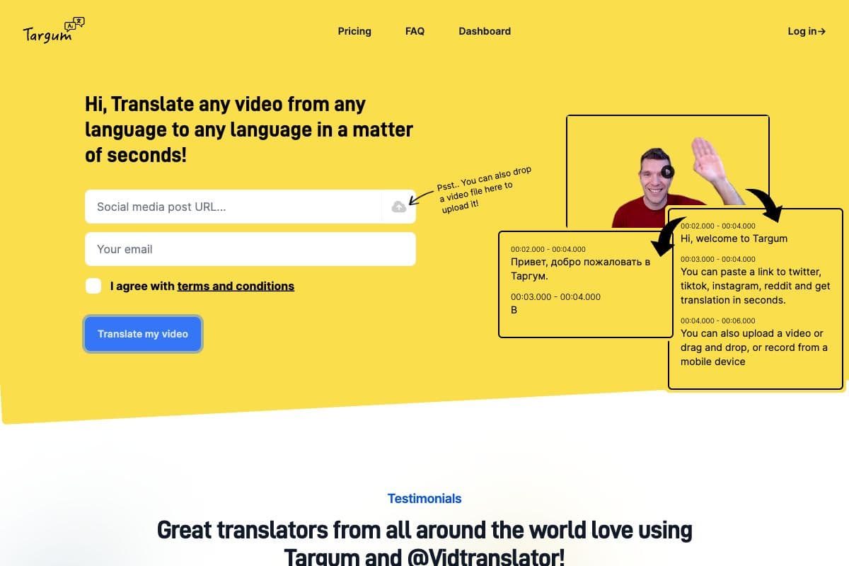 Targum: Video Translation Service