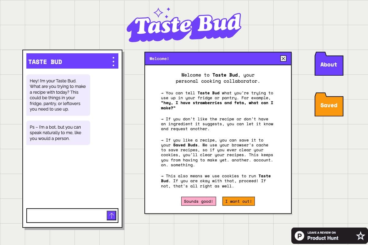 Taste Bud - Your Personal Cooking Collaborator