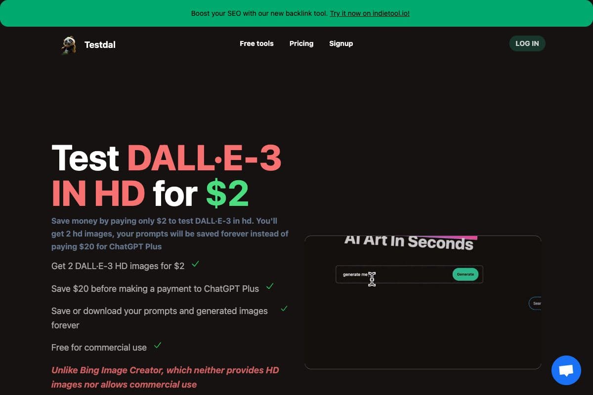 Testdal: Affordable DALL·E-3 HD Image Generation