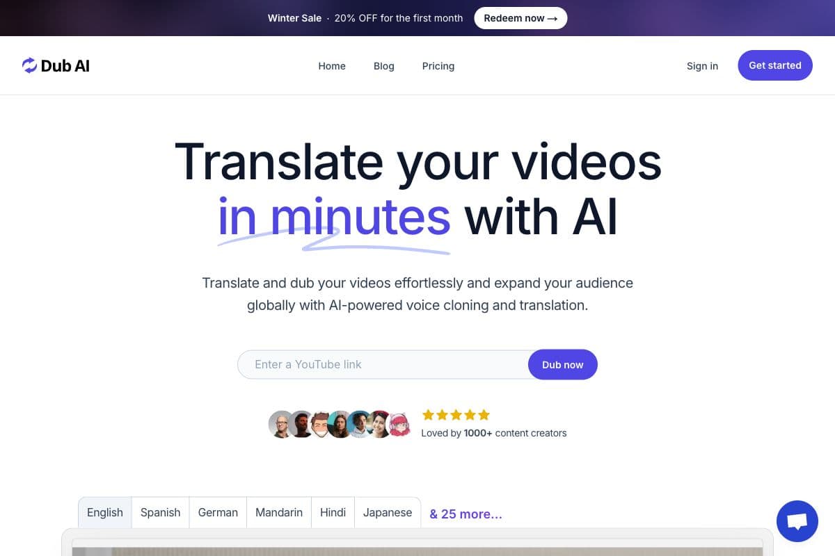 Dub AI - Translate and Dub Your Videos