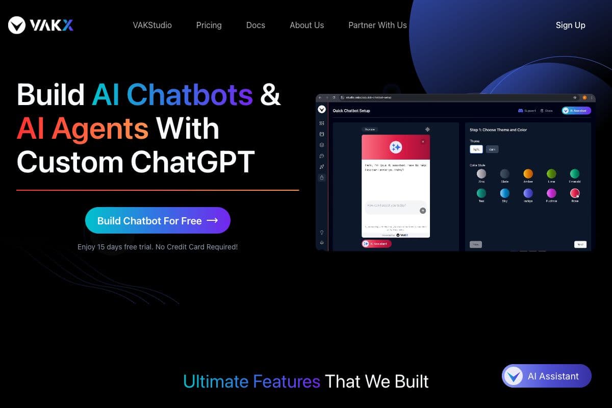 VAKStudio - Build AI Chatbots & AI Agents
