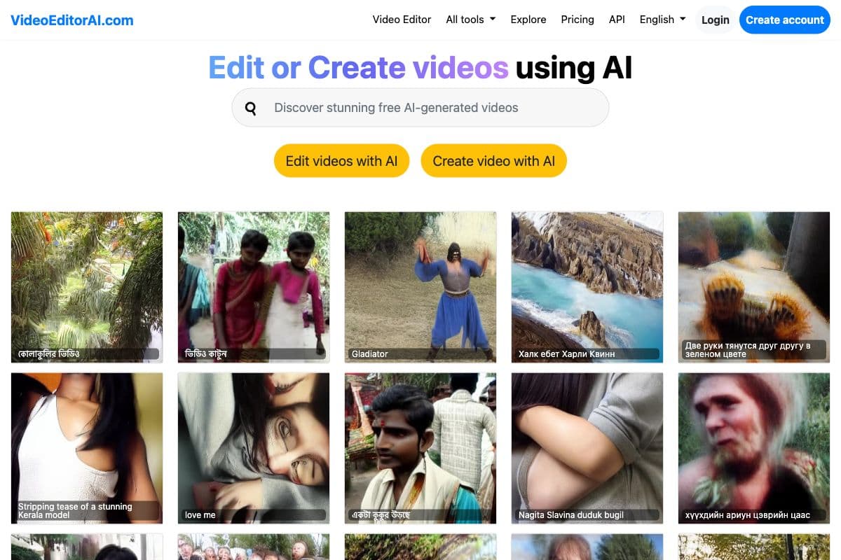 VideoEditorAI.com - AI-powered Video Editing Platform