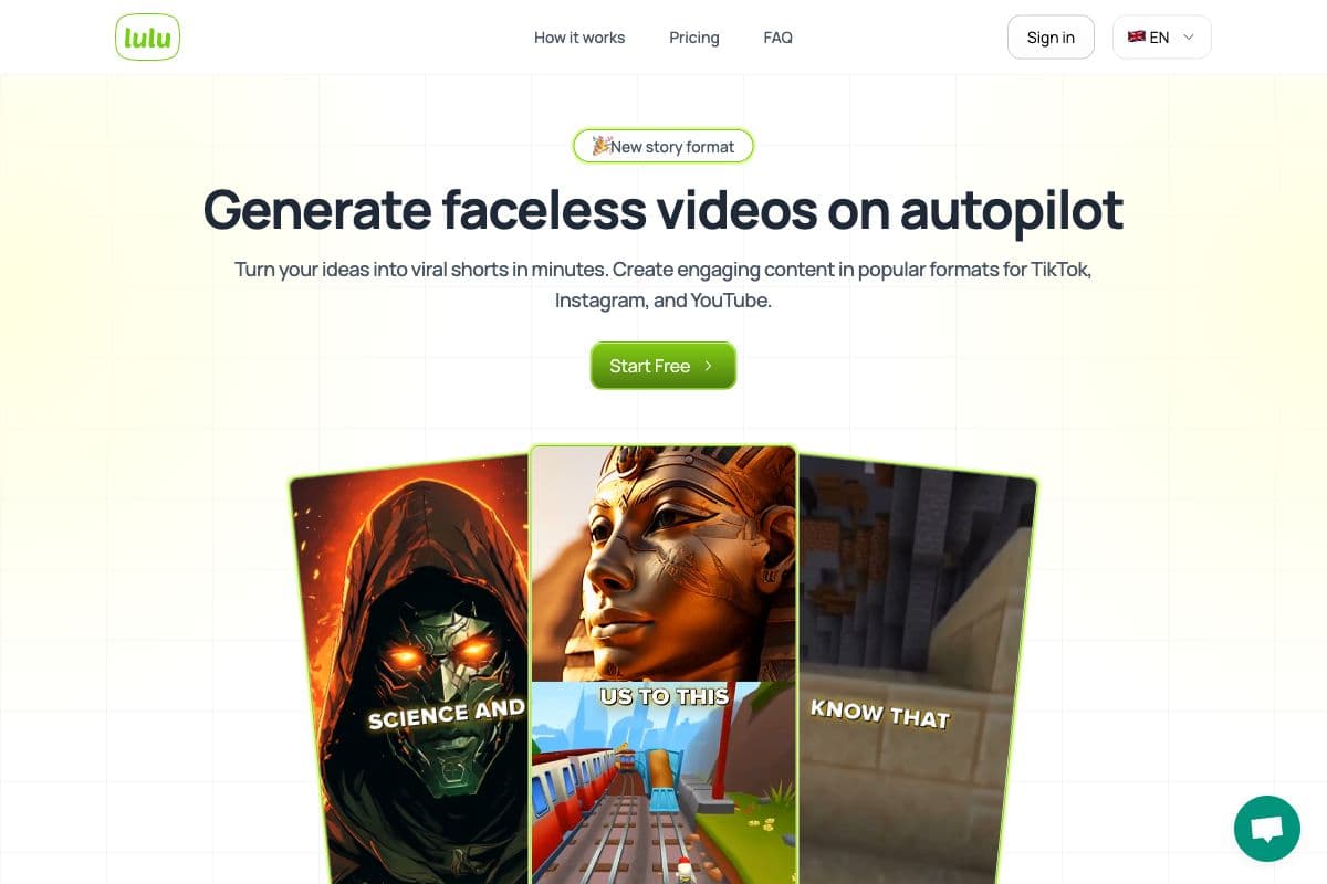 Faceless Video Generation Tool