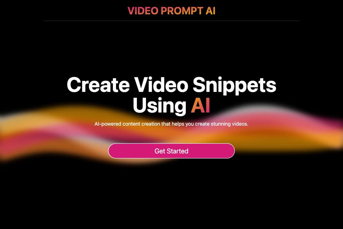 VideoPromptAI - AI-Powered Video Snippets