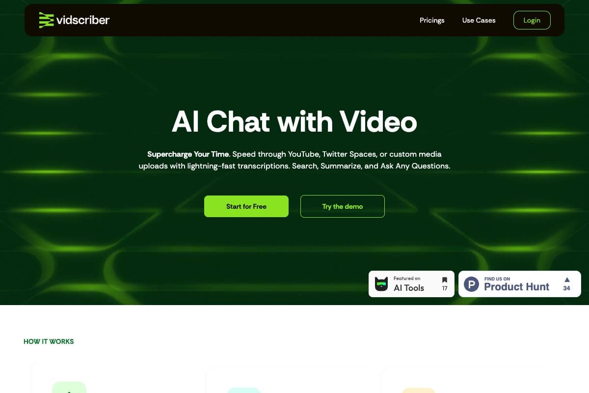 Vidscriber: AI Chat with Video