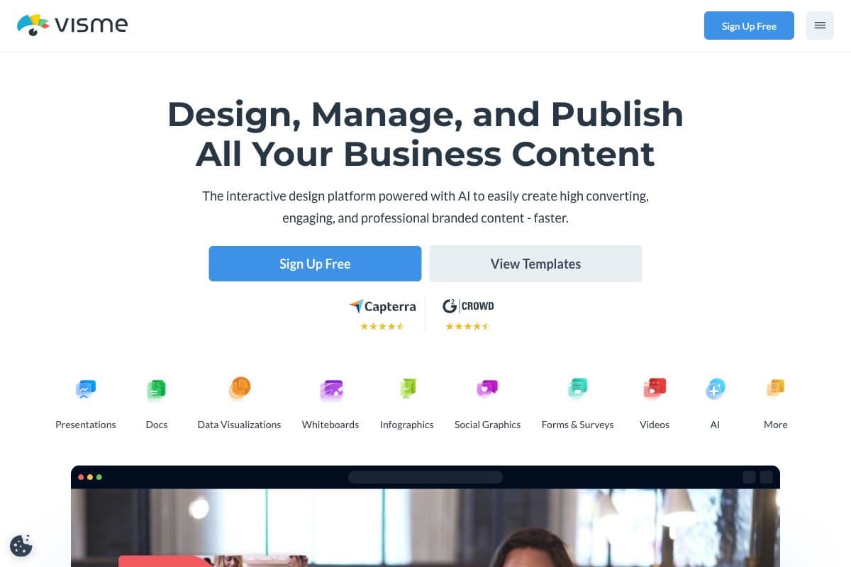 Visme - AI-Powered Design and Content Creation Platform