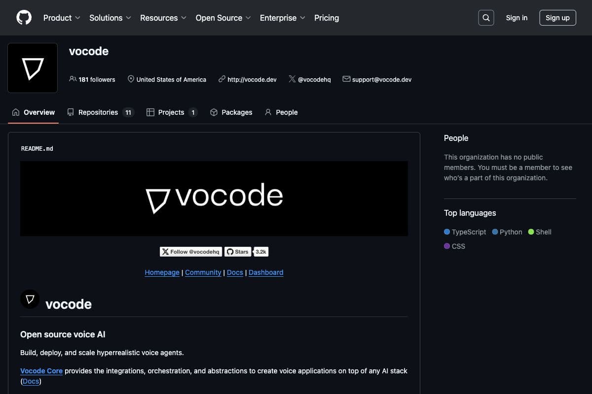 Vocode - Open Source Voice AI