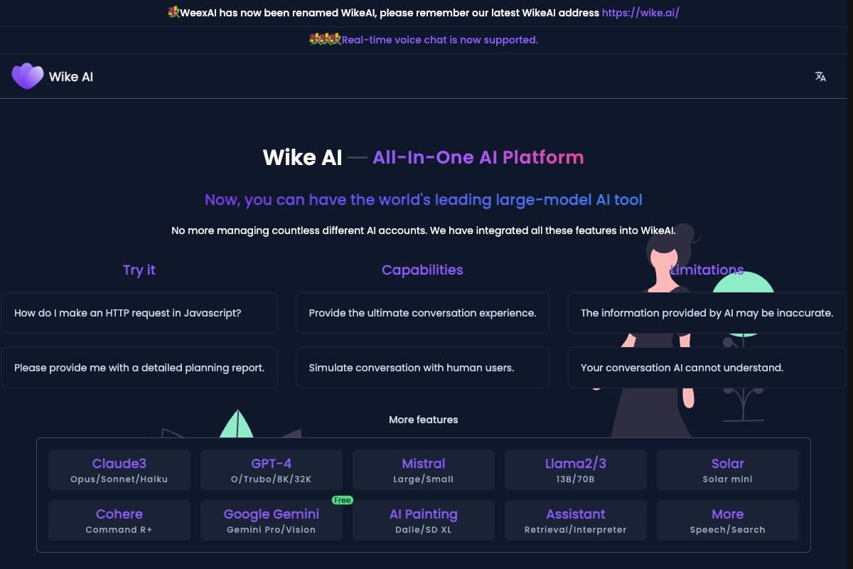 WikeAI - All-In-One AI Platform