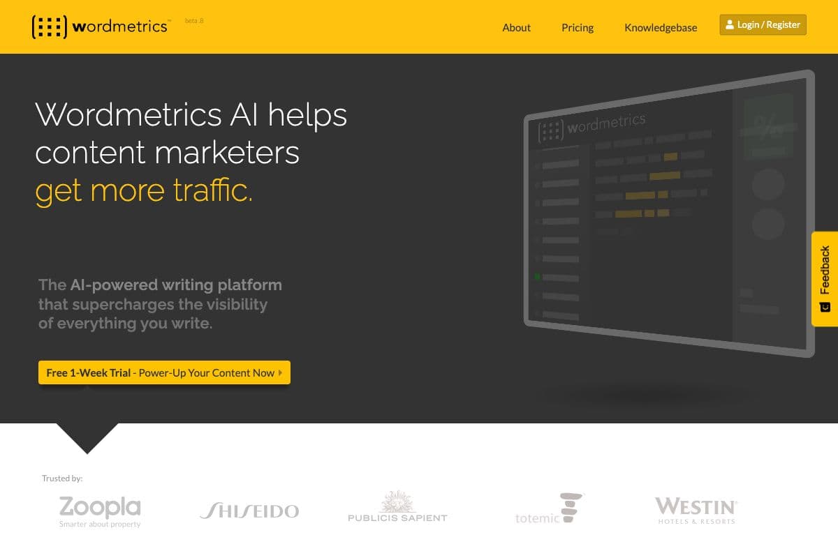 Wordmetrics AI: SEO Content Writing Platform