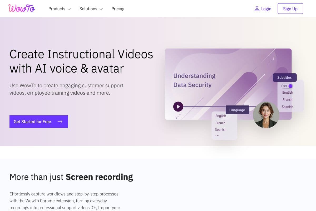 WowTo: Create Instructional Videos with AI Voice & Avatar