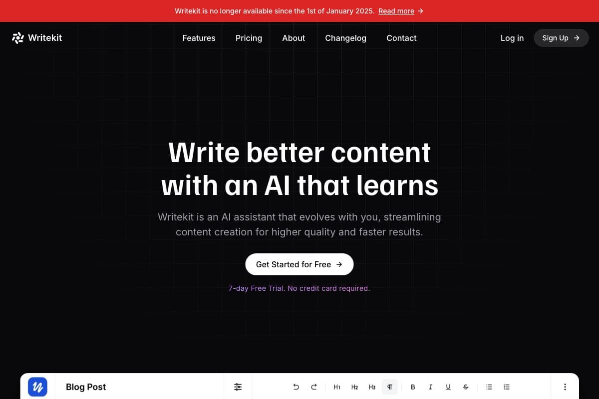 Writekit - AI Writing Assistant for Enhanced Content Creation