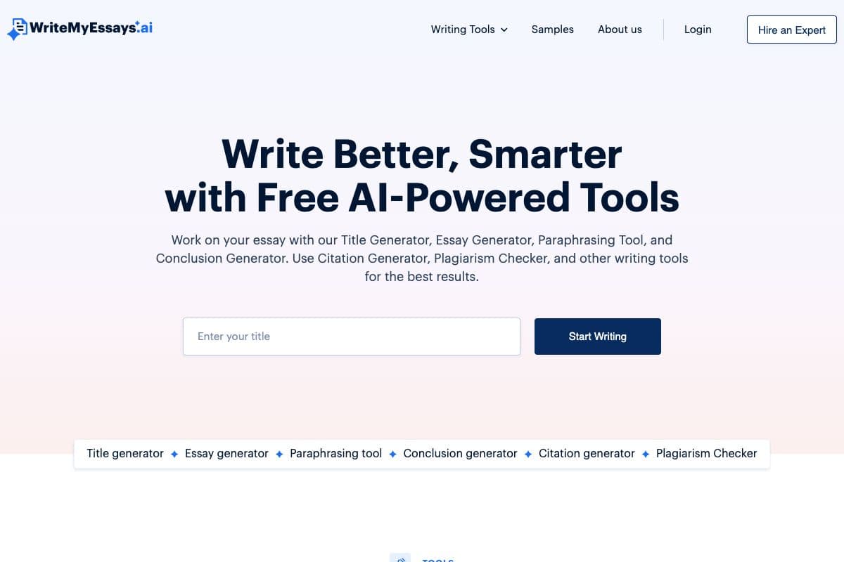 WriteMyEssays - Free AI-Powered Writing Tools