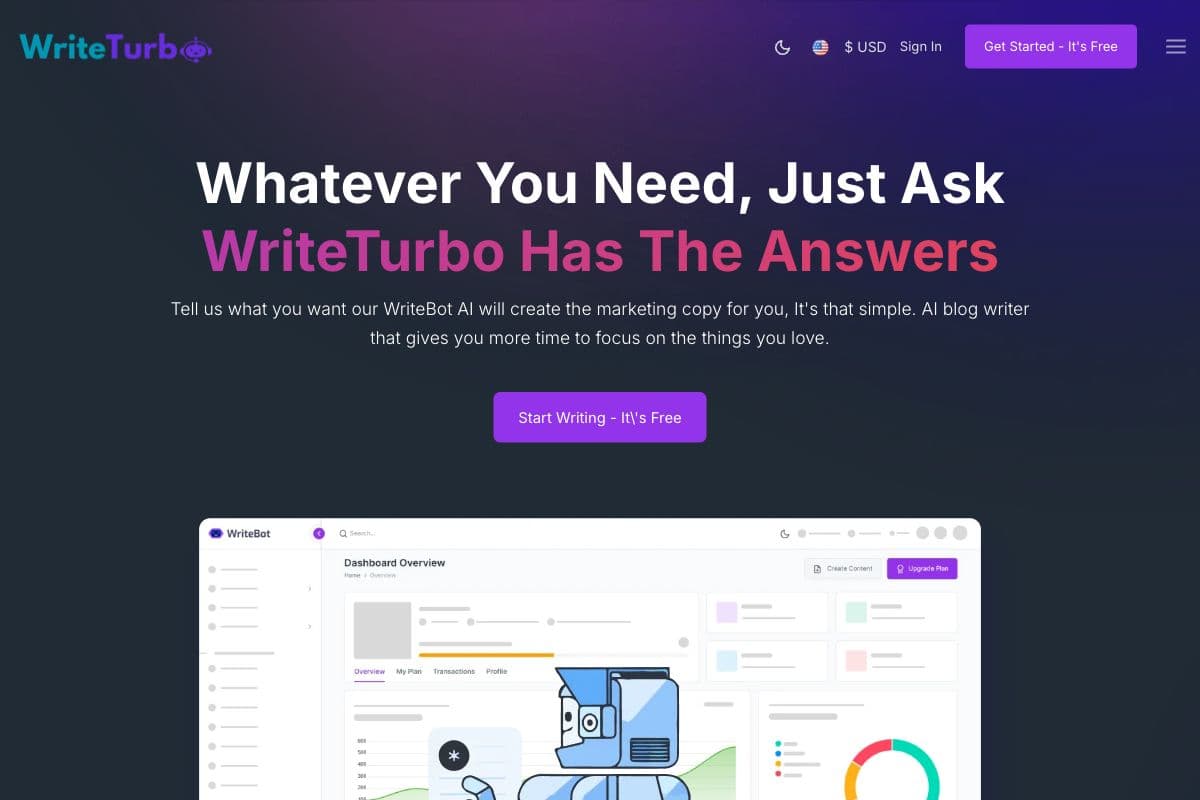 WriteTurbo: AI-Powered Content Creation