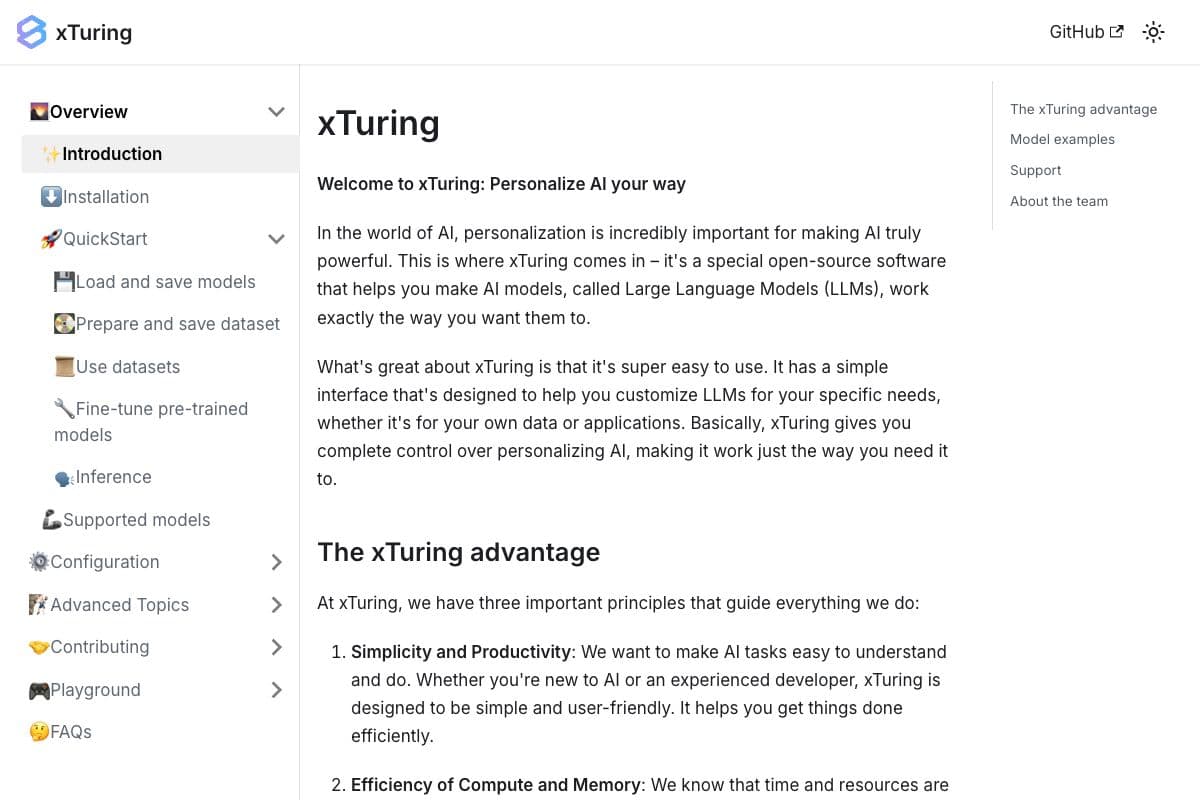 xTuring - Personalize AI your way