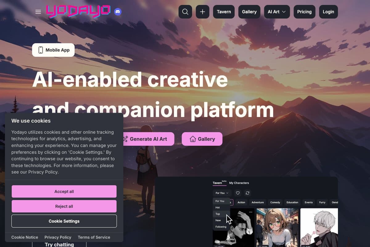 Yodayo: AI-Enabled Creative Platform for Anime Lovers