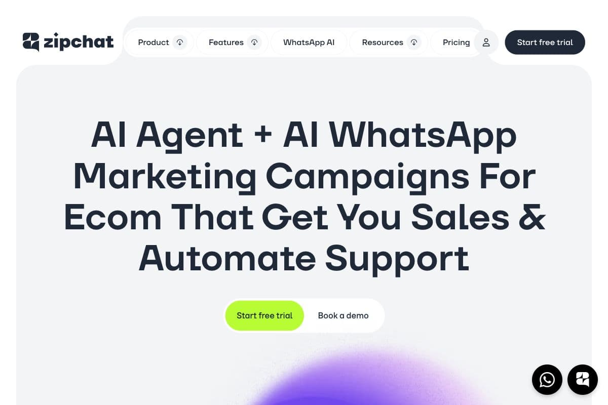 Zipchat AI WhatsApp Marketing and Support