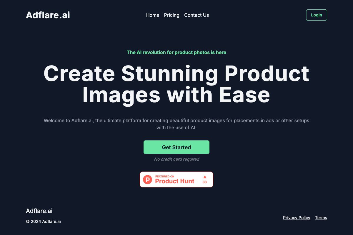 Adflare.ai: AI-Powered Product Image Creation