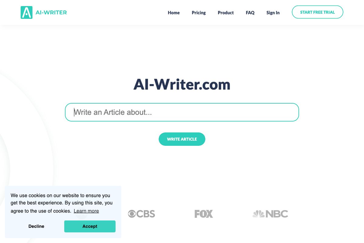 AI-Writer - Trusted AI Writing for Academia & Marketing