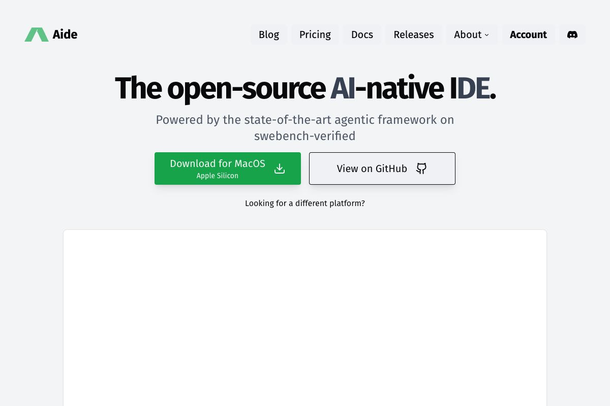 Aide - Open Source AI-native IDE