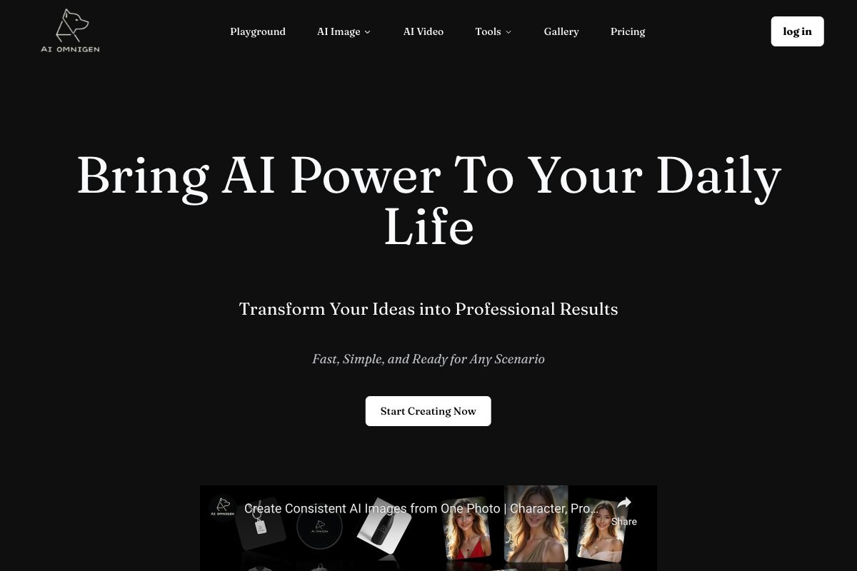 Omnigen AI Tools for Image & Video Generation
