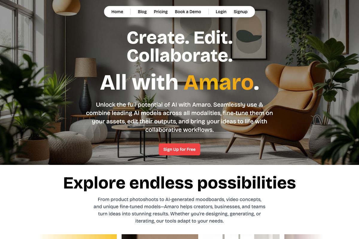 Amaro - AI-Powered Creative Platform