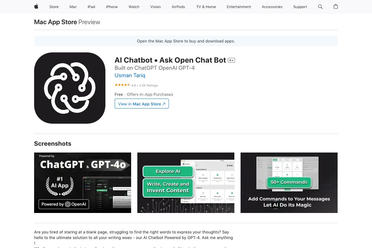 AI Chatbot • Ask Open Chat Bot 4+