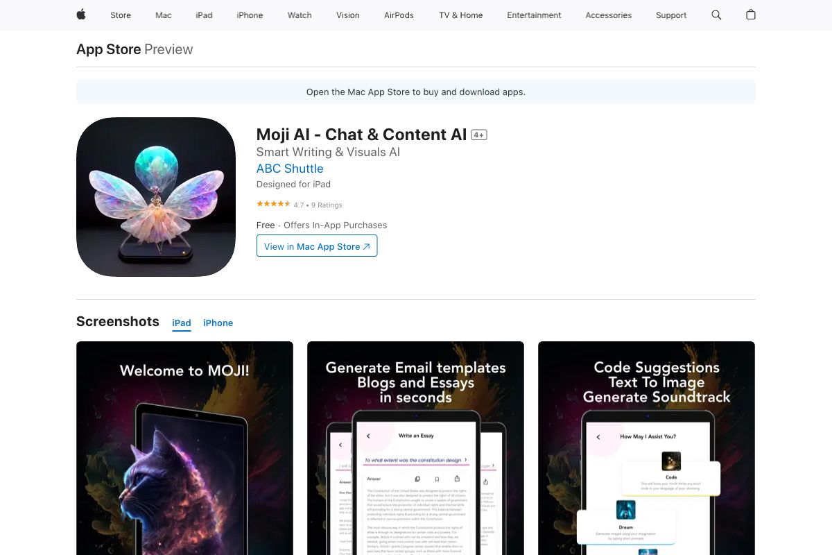 Moji AI - Chat & Content AI