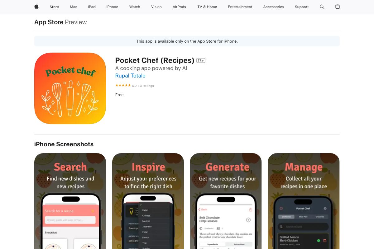 Pocket Chef (Recipes)