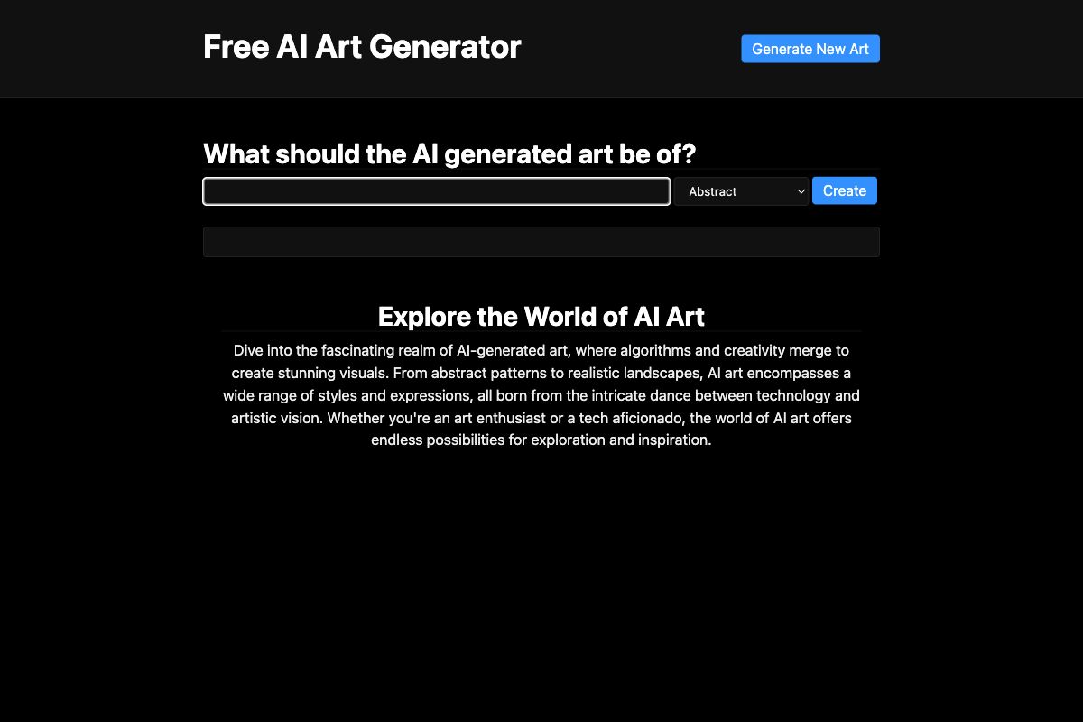 Free AI Art Generator