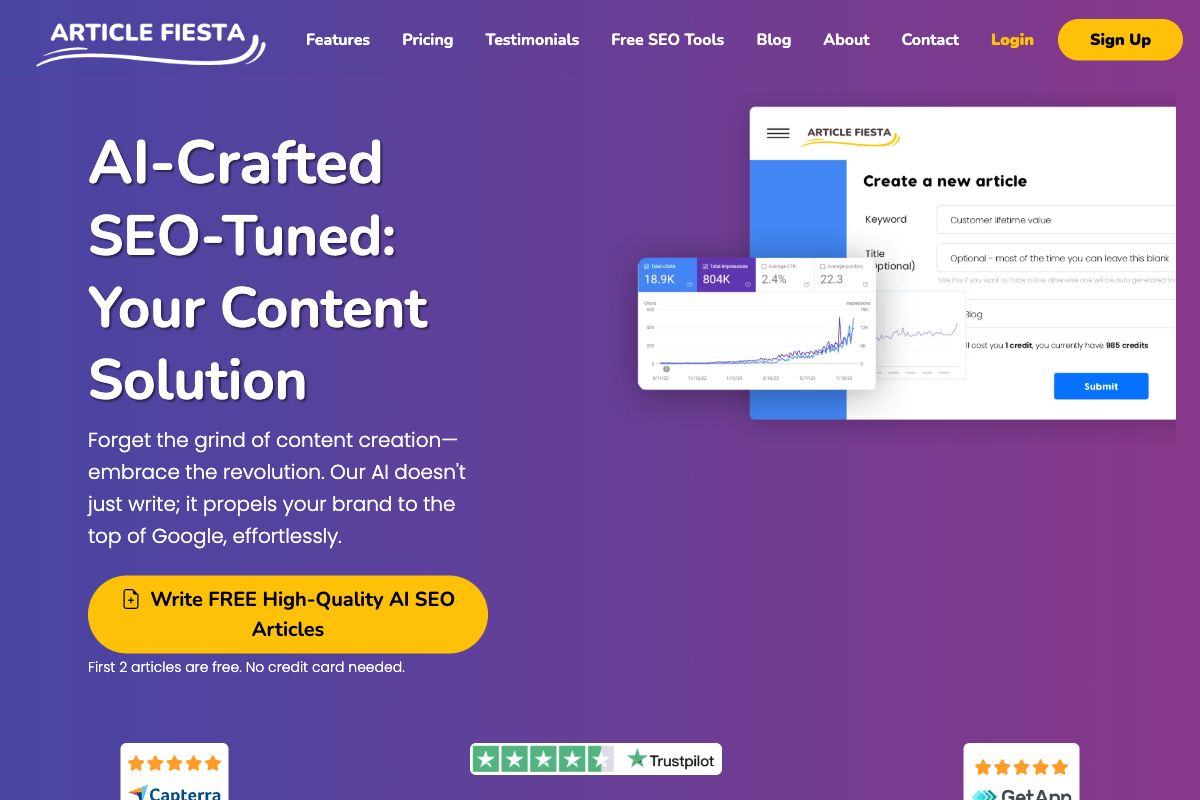 Article Fiesta: AI-Crafted SEO Content