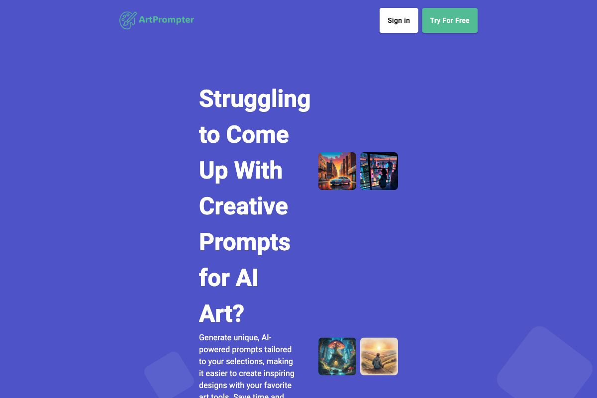 Creative Prompt Generator for AI Art