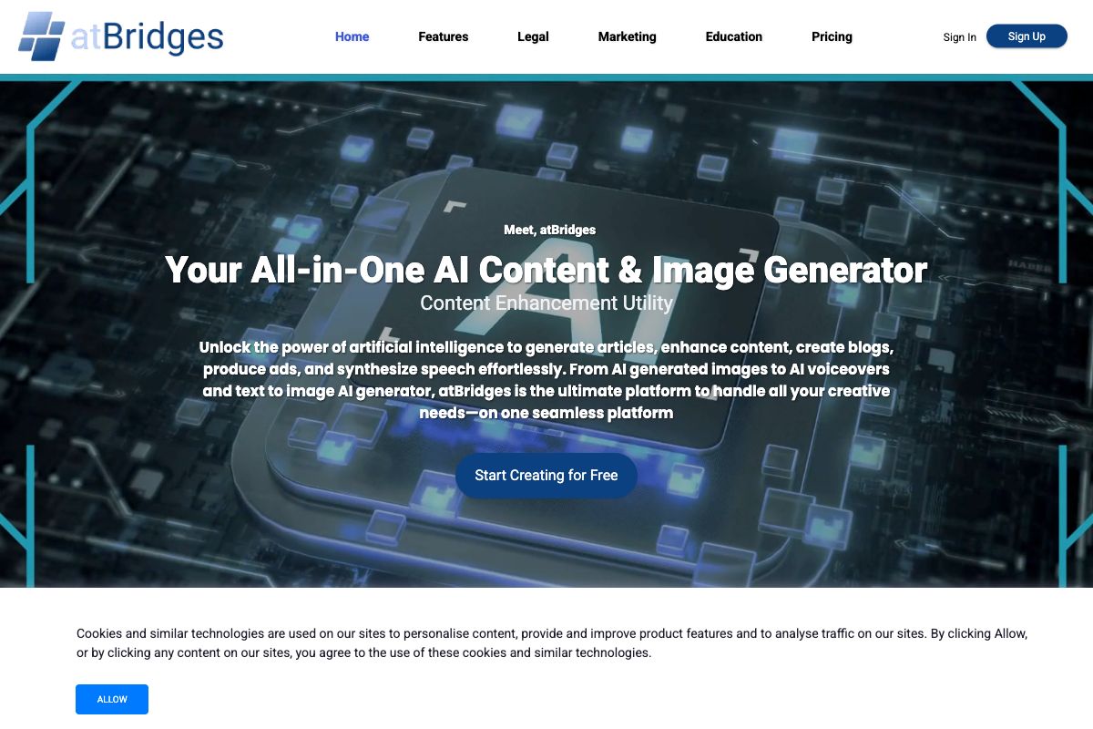 atBridges - AI Content & Image Generator
