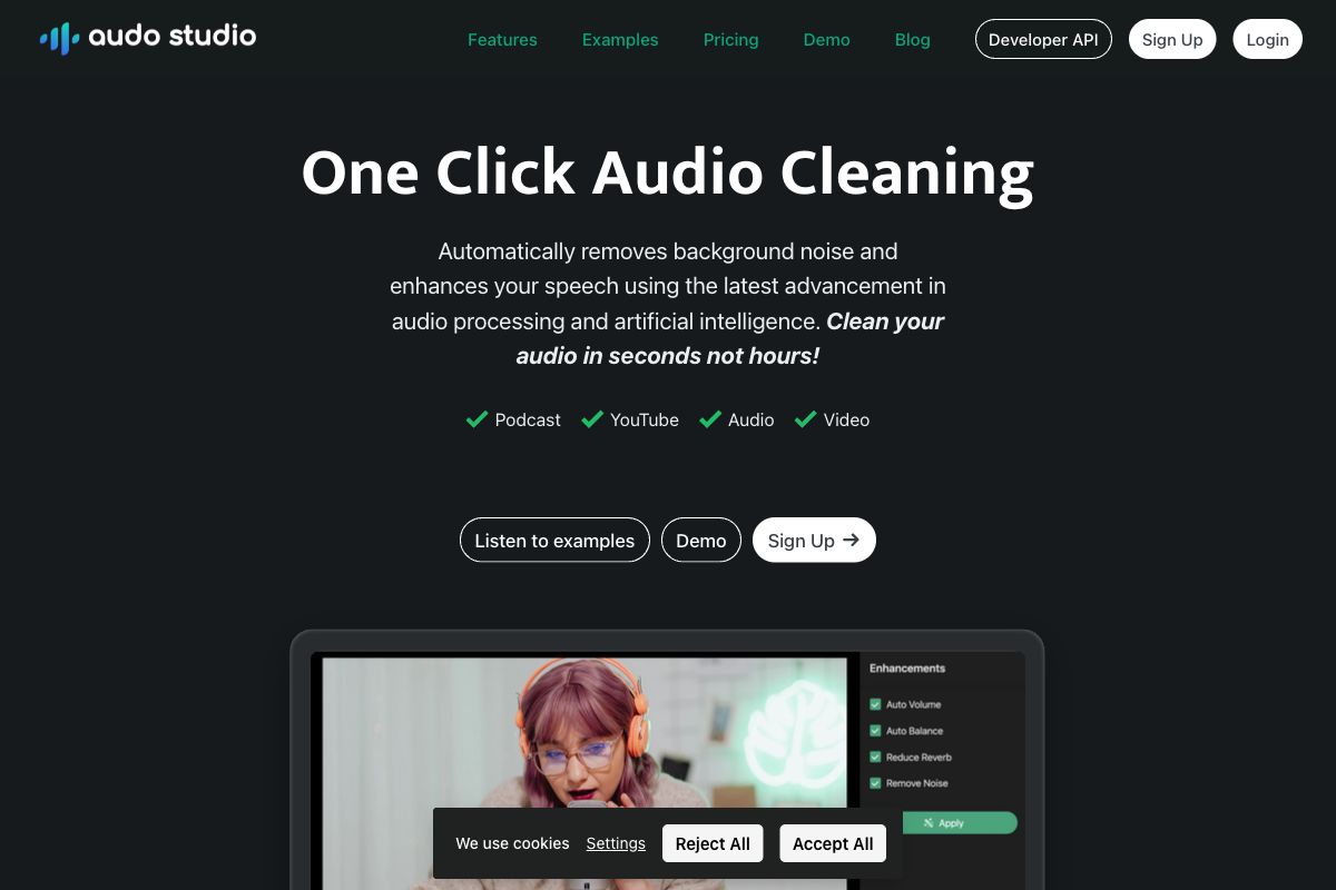 Audo Studio: AI-Driven Audio Processing