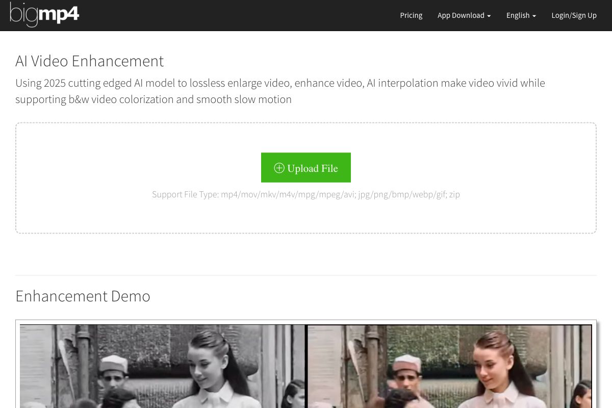 bigmp4 - AI Video Enhancement