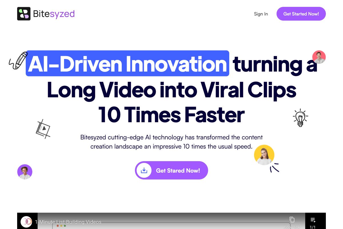 Bitesyzed: AI-Driven Video Clip Creator