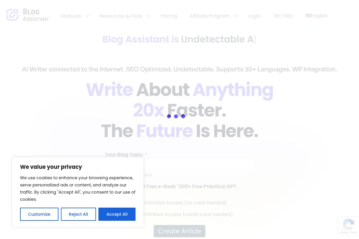 Blog Assistant - AI Writer for SEO-Friendly Content