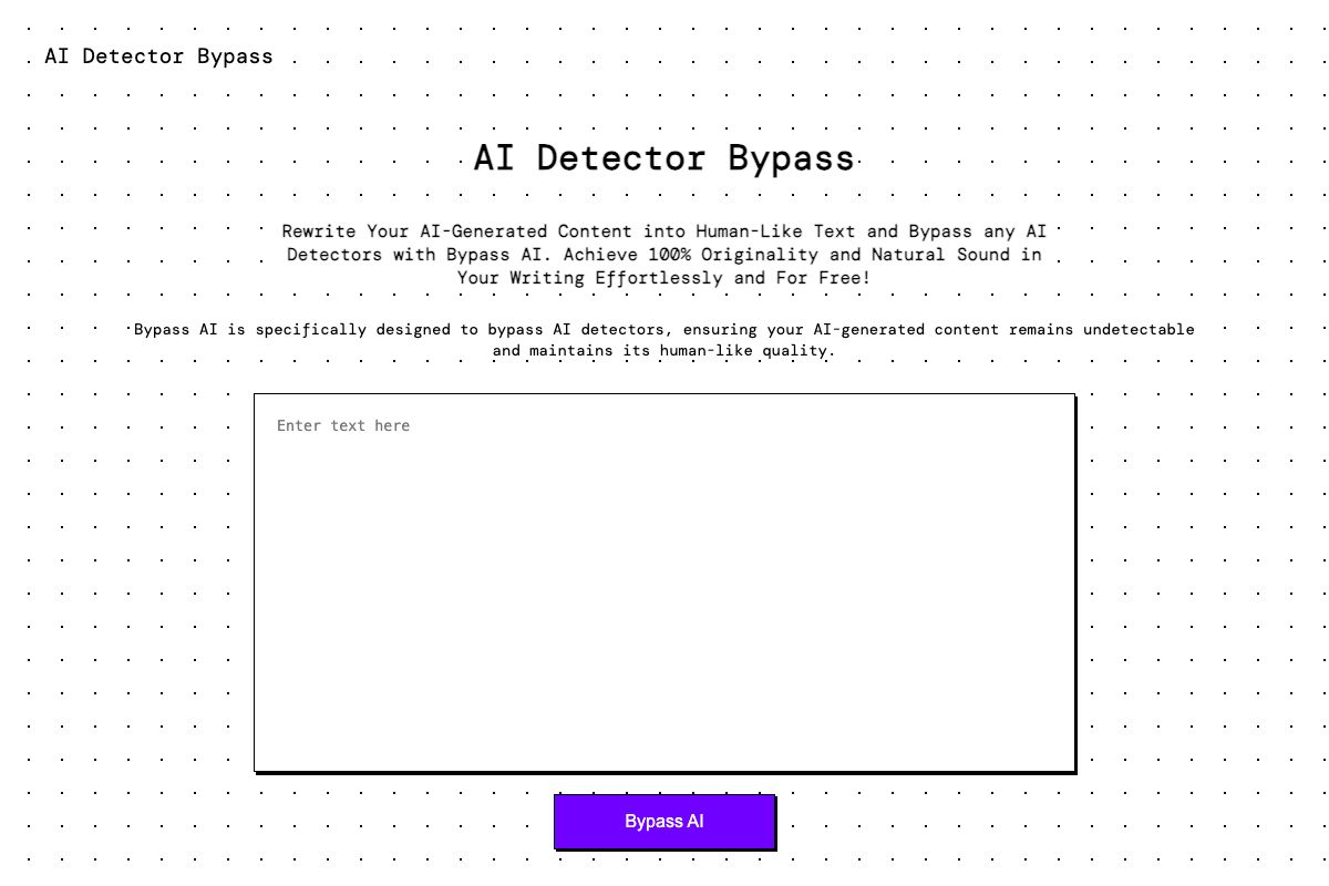 AI Detector Bypass by Bypass AI