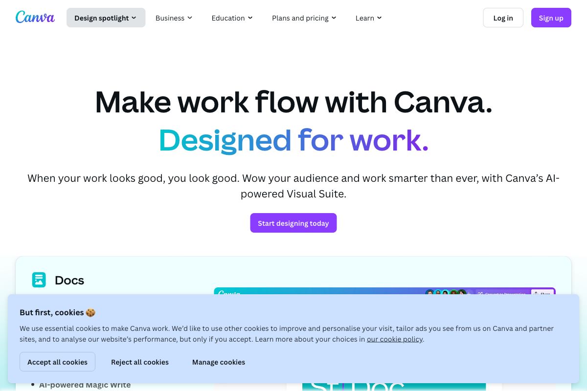 Canva - Make Work Flow