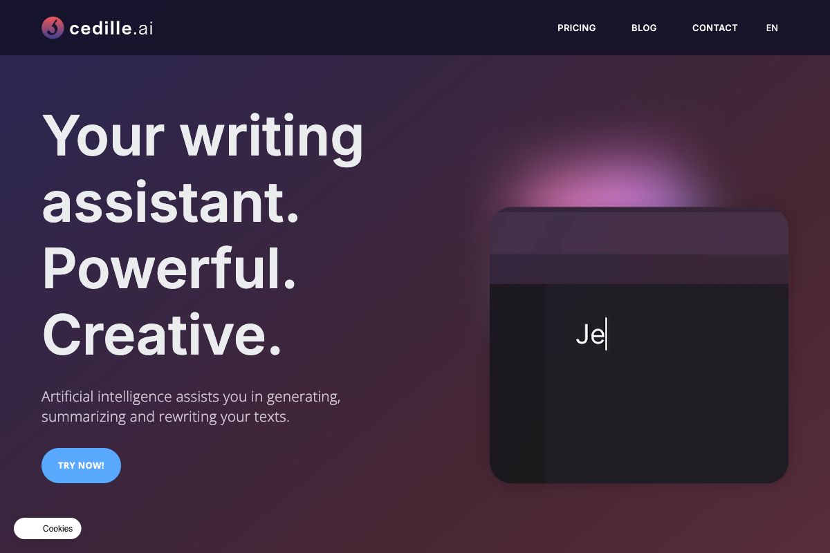 Cedille.ai - Your AI Writing Assistant