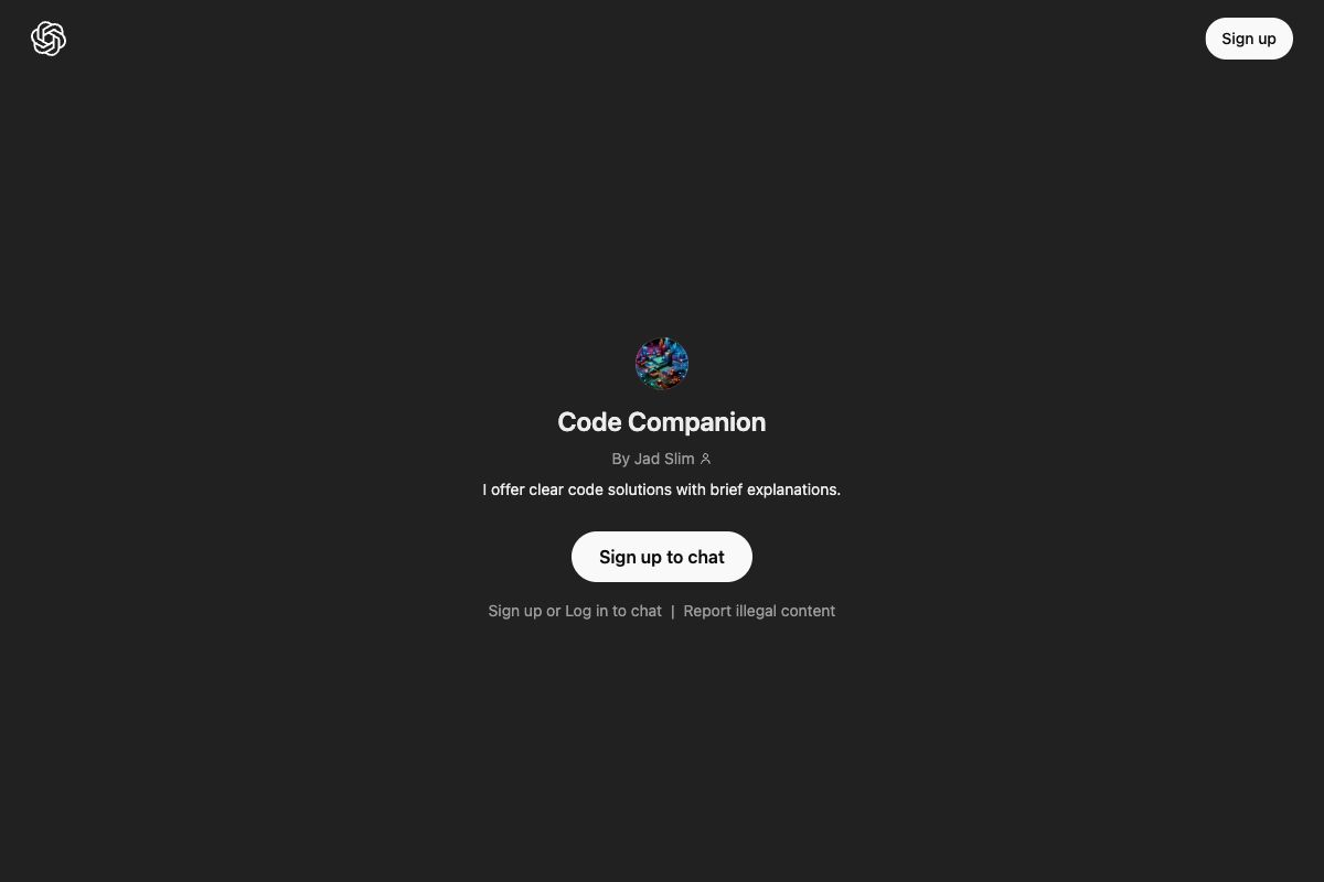 Code Companion by Jad Slim