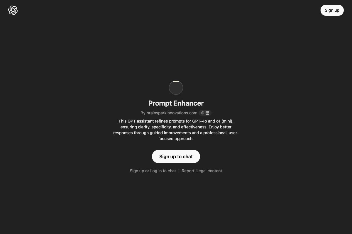 Prompt Enhancer by Brainspark Innovations