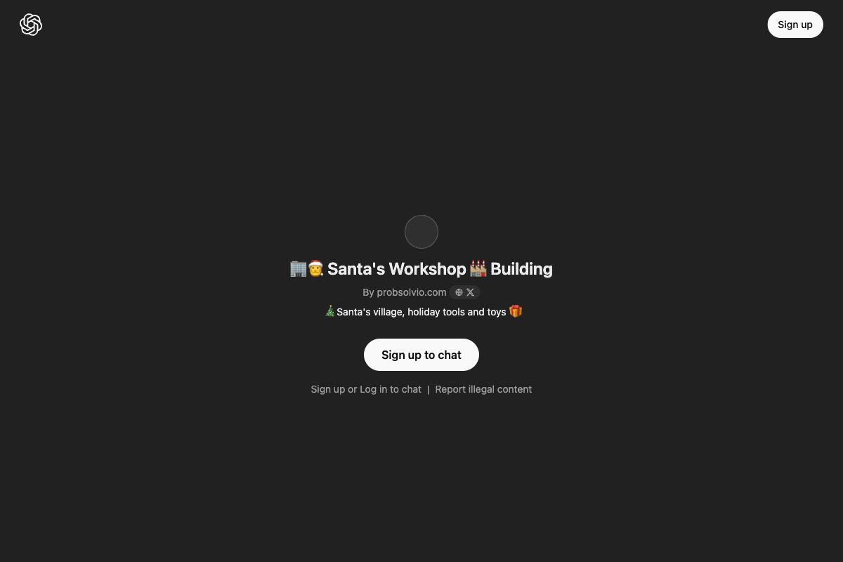 Santa's Workshop by probsolvio.com