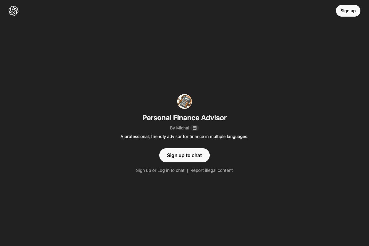 Personal Finance Advisor