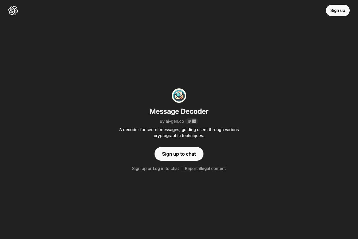 Message Decoder by ai-gen.co