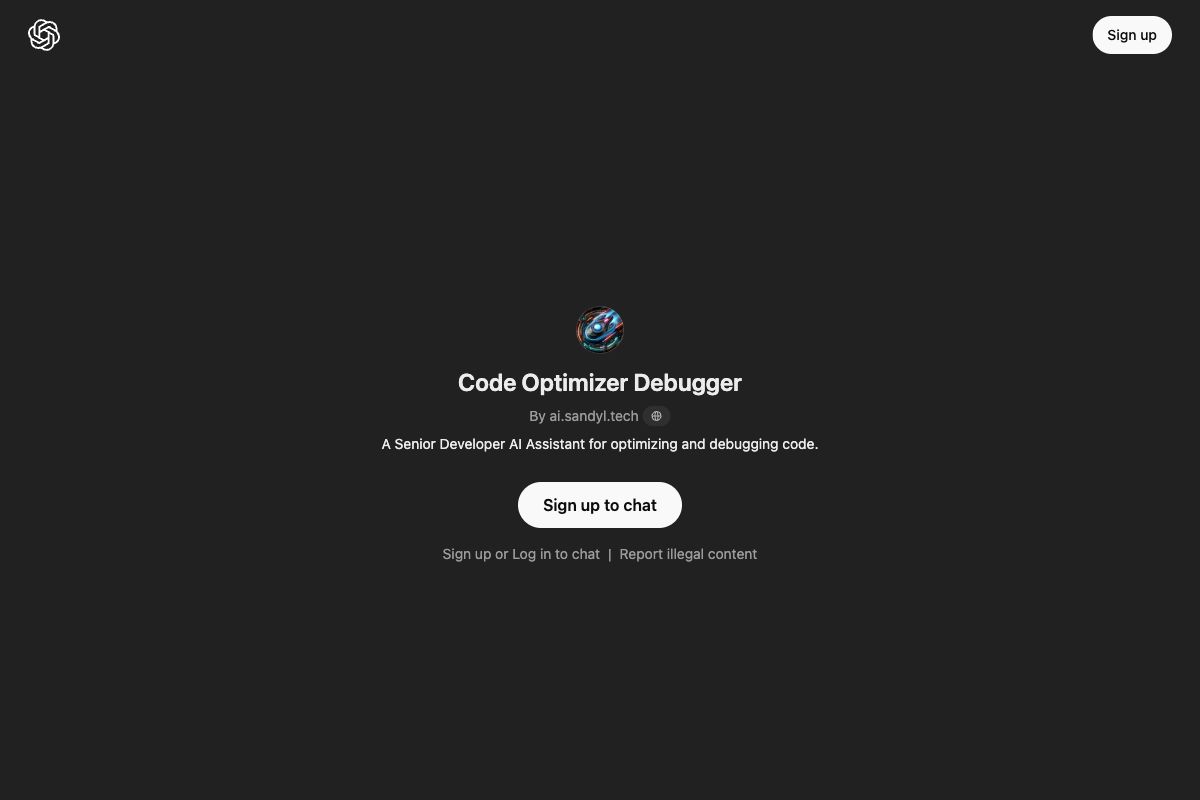 Code Optimizer Debugger - AI.sandyl.tech