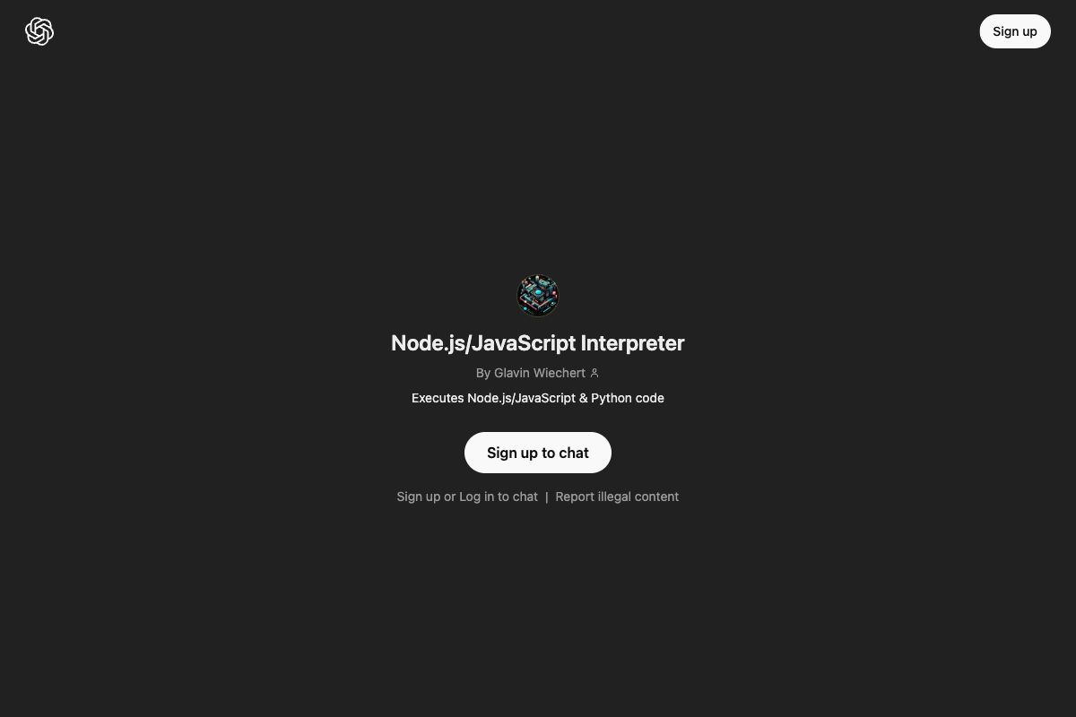 Node.js/JavaScript Interpreter by Glavin Wiechert