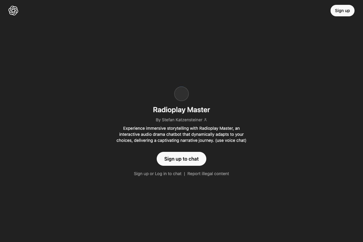 Radioplay Master - Interactive Audio Drama Chatbot