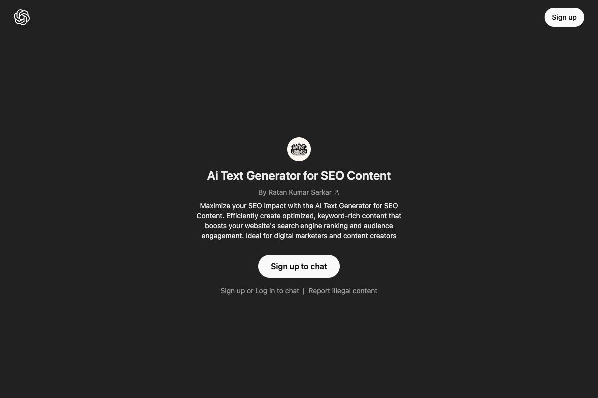 AI Text Generator for SEO Content