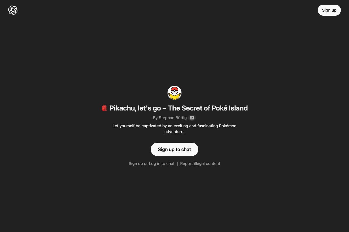 The Secret of Poké Island - An Interactive Pokémon Adventure