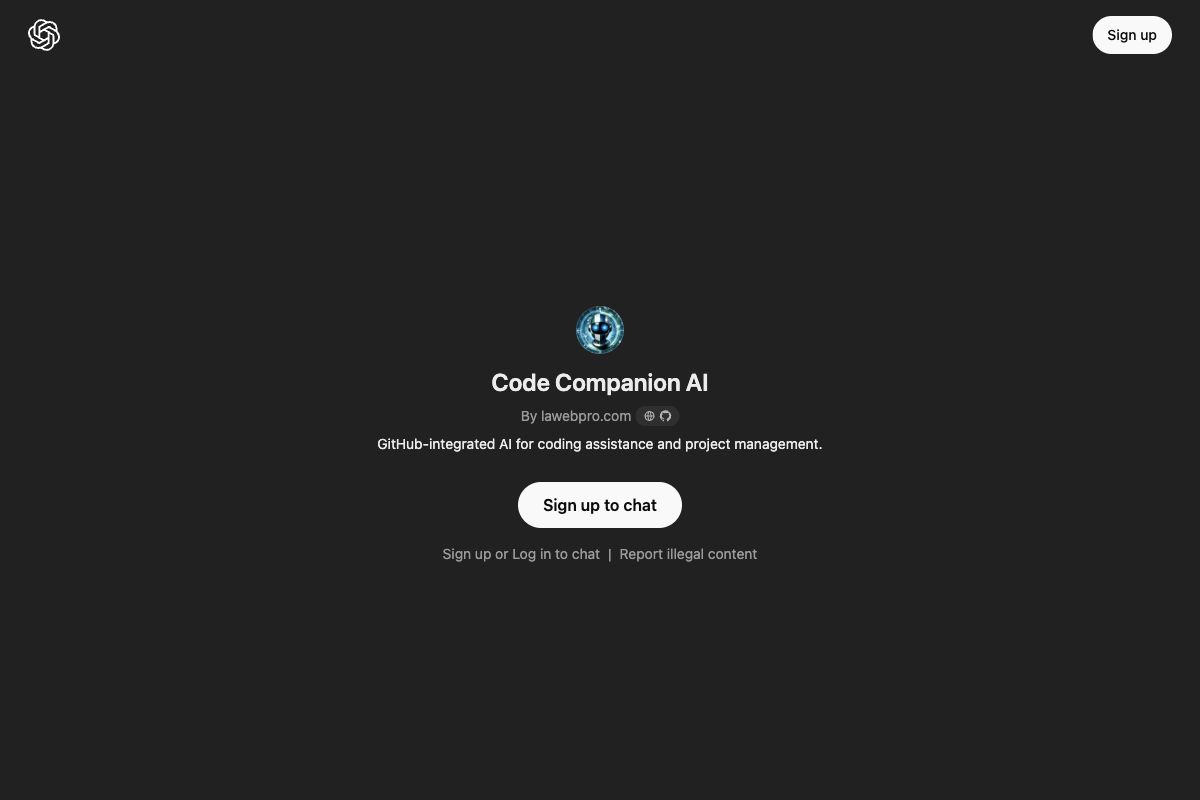 Code Companion AI - GitHub-integrated Coding and Project Management Tool